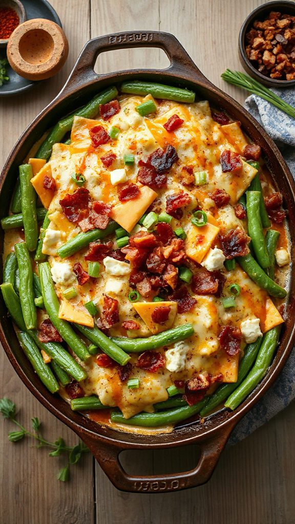 smoky chipotle green bean casserole