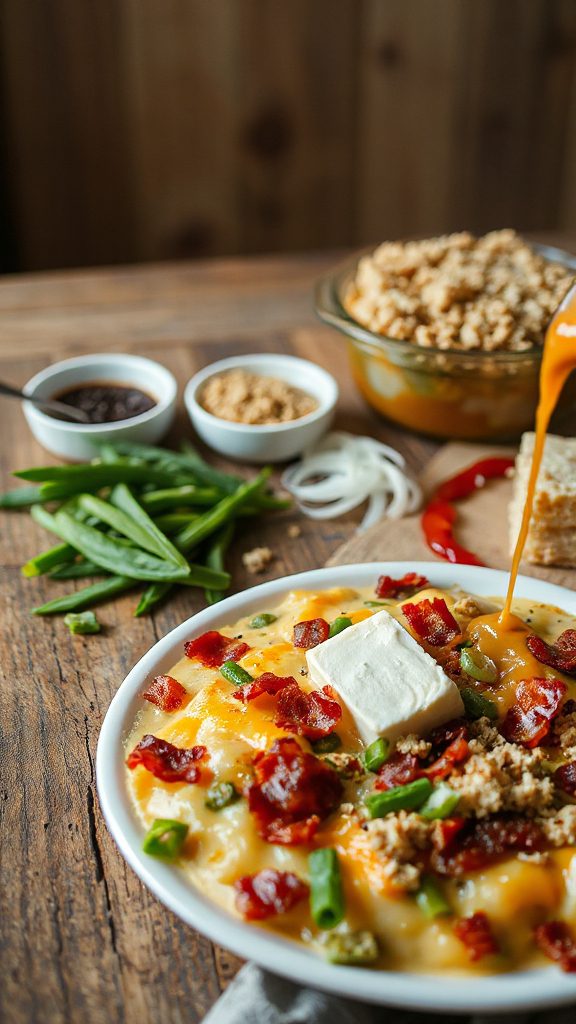 smoky chipotle green bean casserole