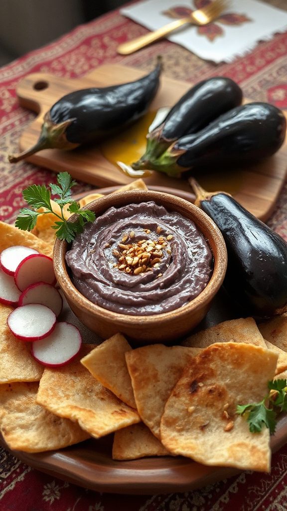 smoky creamy eggplant dip