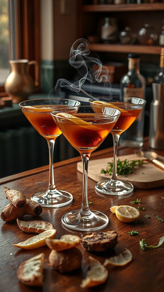 smoky earthy cocktail delight