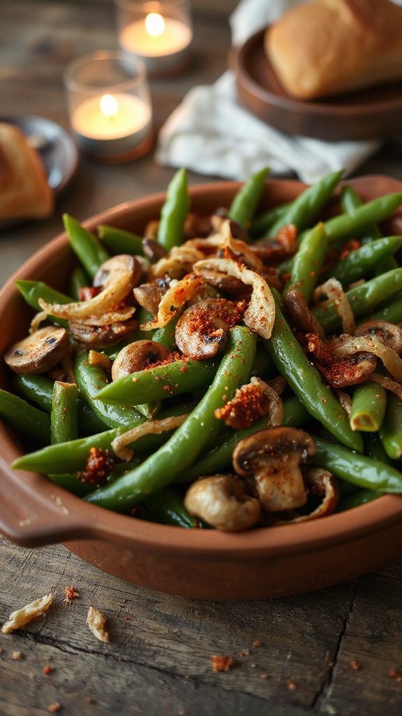 smoky green bean casserole