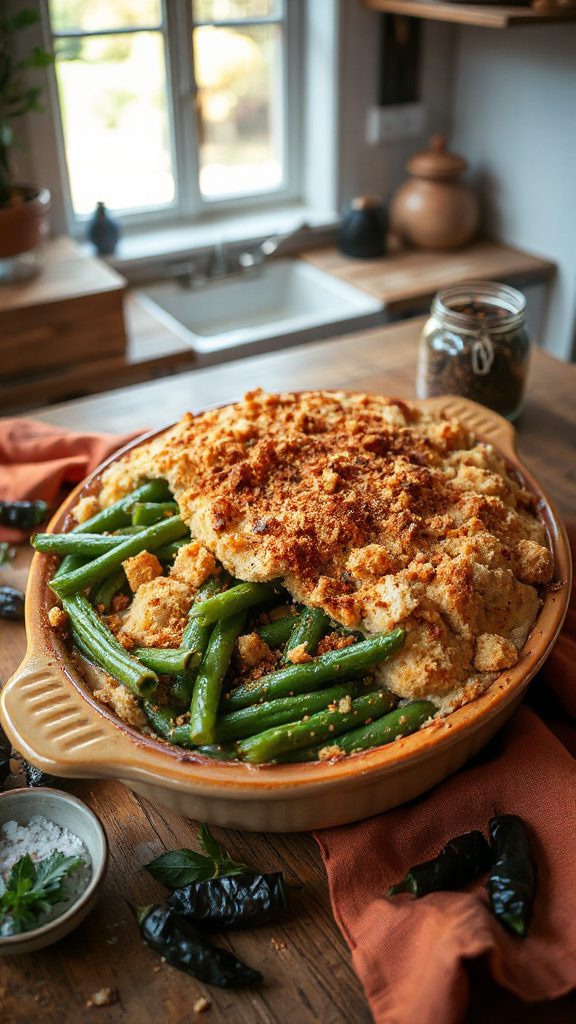 smoky green bean casserole