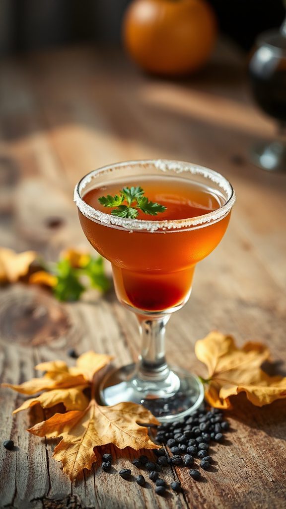 smoky margarita with nigella seeds