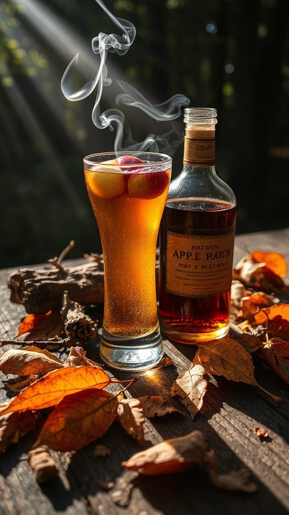 smoky spiced whiskey cider