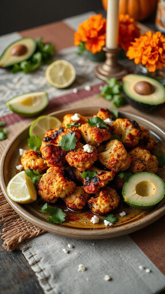 smoky spicy cauliflower dish