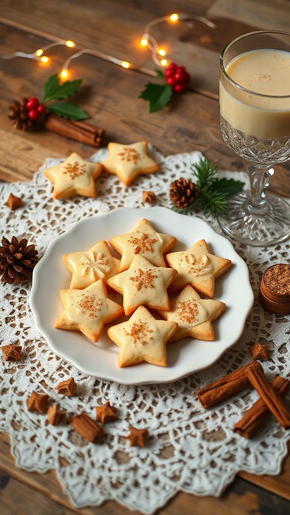 soft holiday eggnog cookies