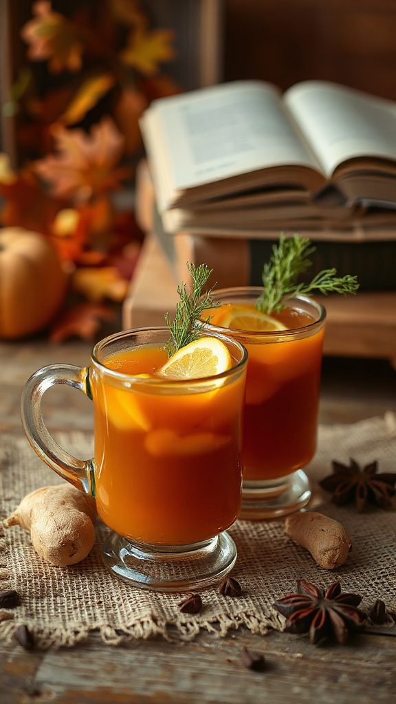 soothing fennel ginger cocktail