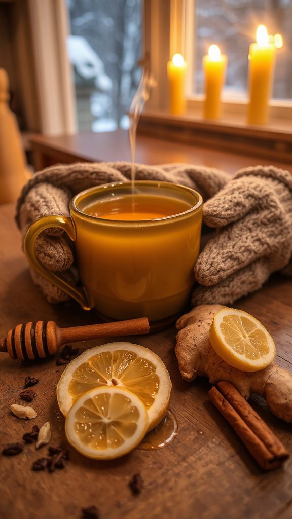 soothing honey ginger drink