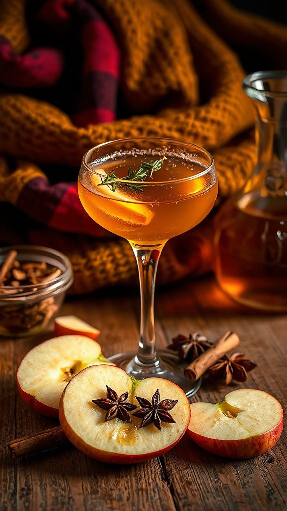 sophisticated apple brandy cocktail