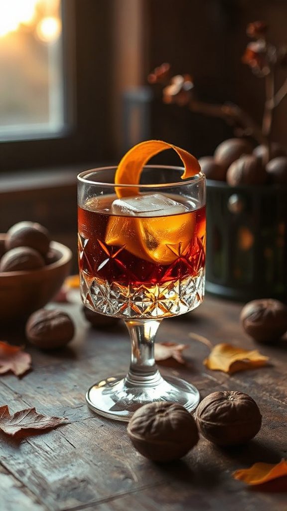 sophisticated black walnut cocktail