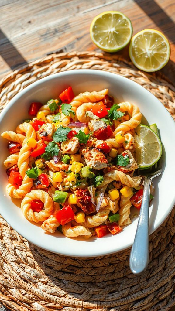 southwest chicken pasta salad