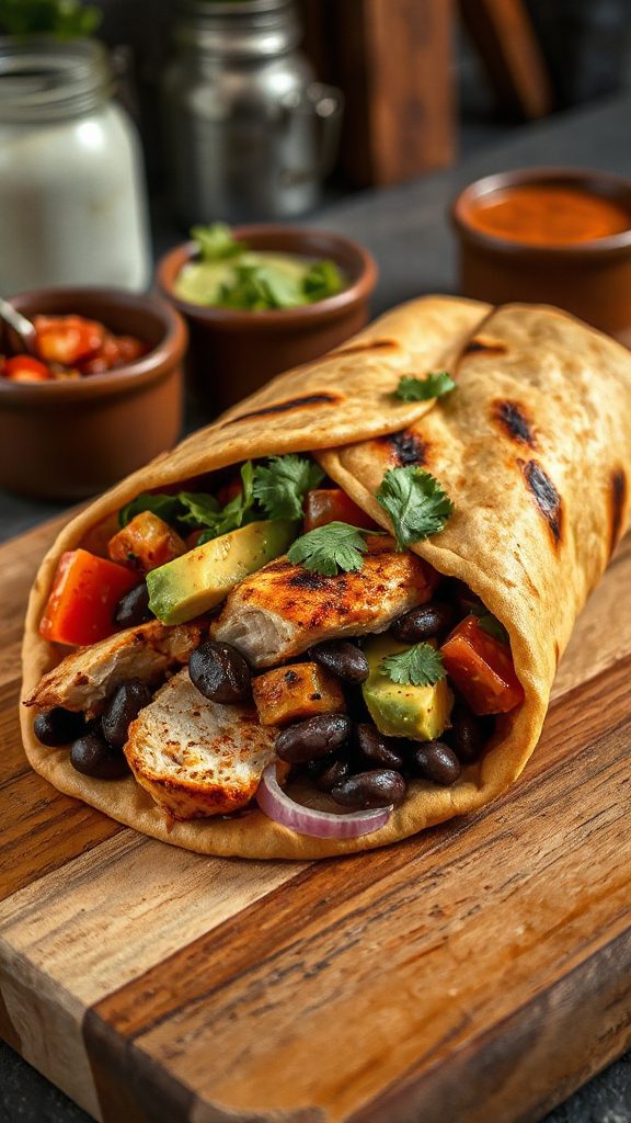 southwest chicken wrap delight