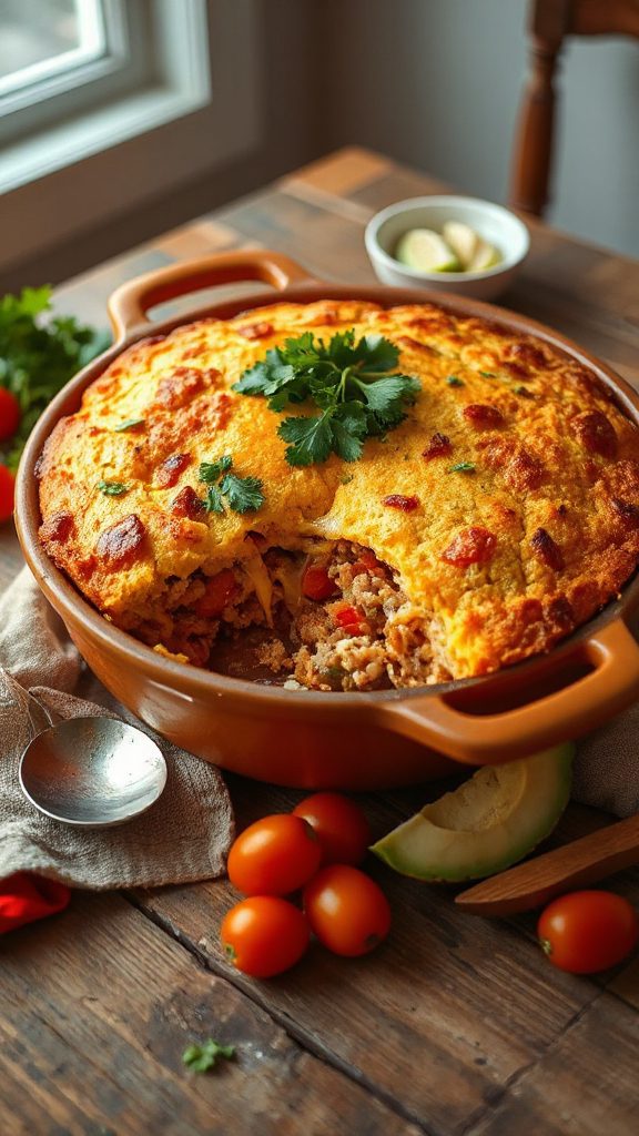 southwest turkey bean casserole