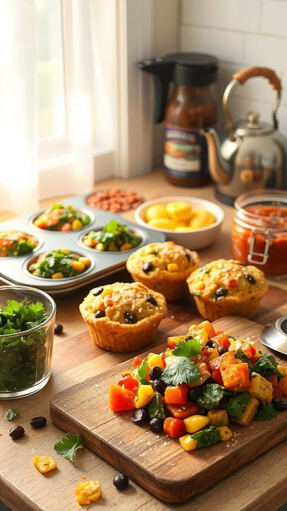 southwestern veggie egg muffins southwestern veggie egg muffins