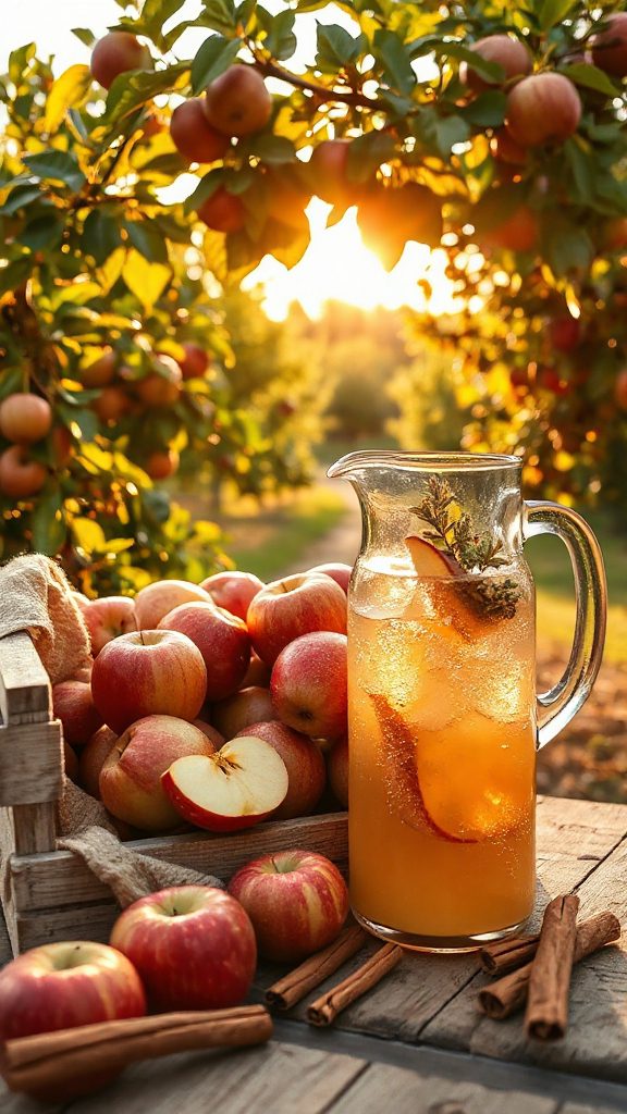 sparkling apple cinnamon refreshment
