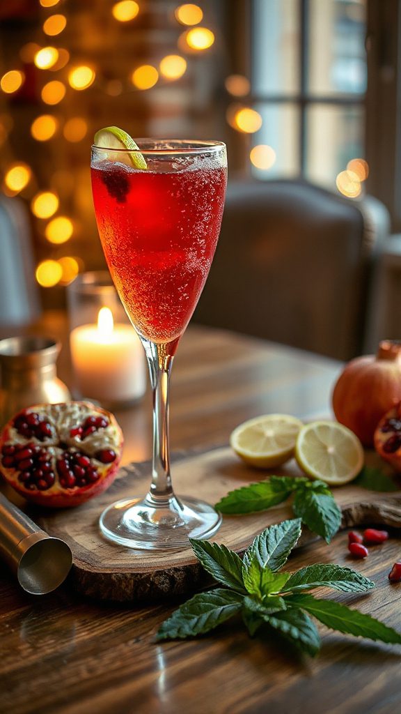 sparkling pomegranate ginger cocktail sparkling pomegranate ginger cocktail