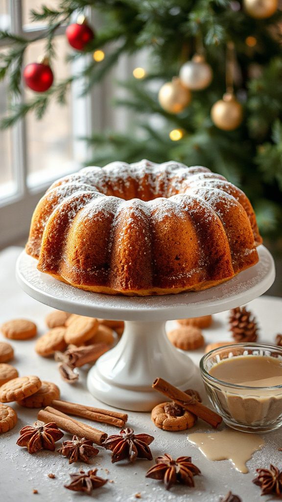 speculoos cake with glaze