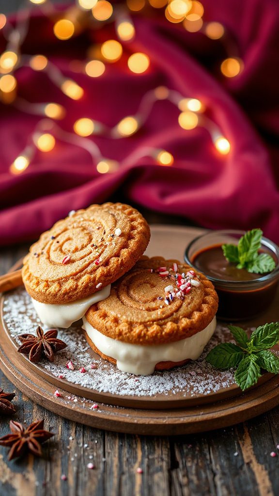 speculoos cookie ice cream sandwiches