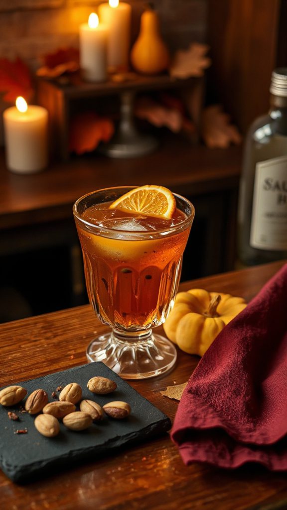 spiced ajwain whiskey cocktail