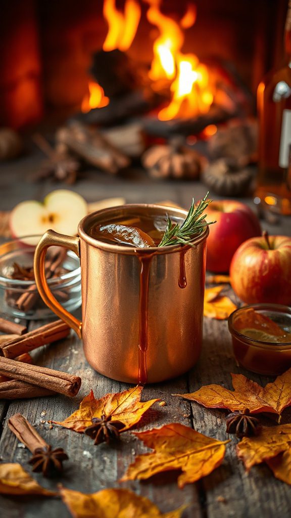 spiced apple brandy cocktail