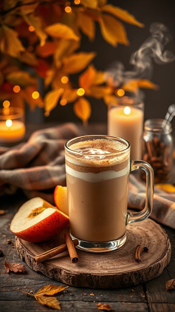 spiced apple chai latte