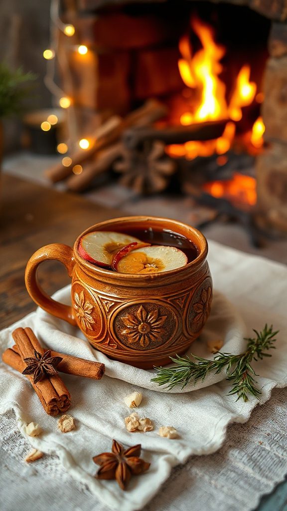 spiced apple cider cocktail