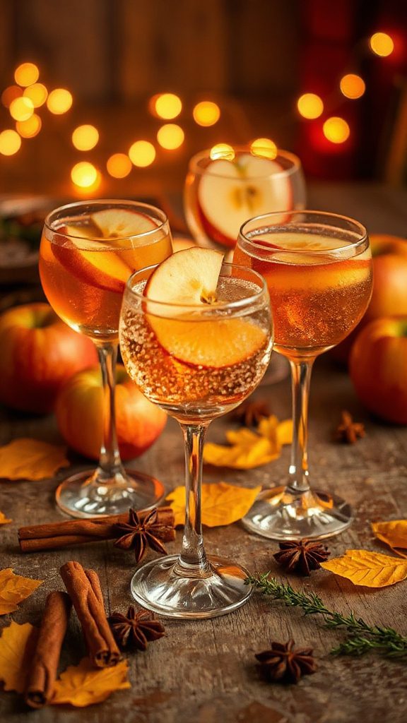 spiced apple cider cocktail