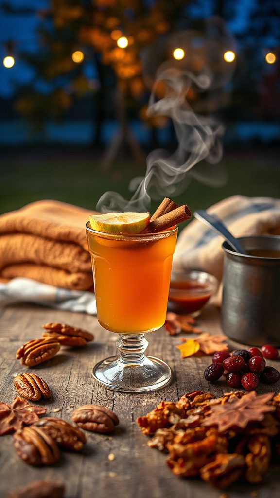 spiced apple cider cocktail