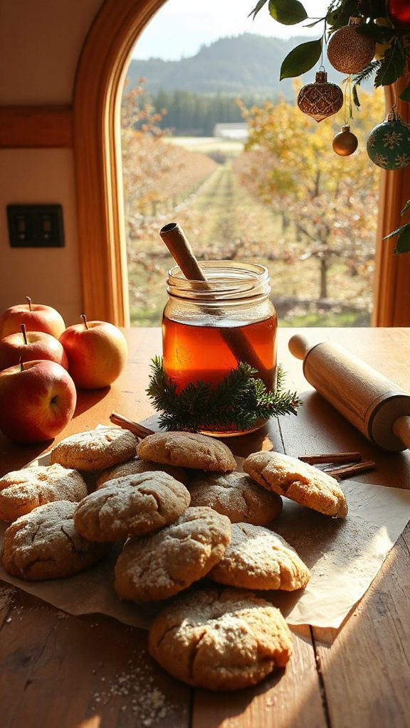 spiced apple cider cookies