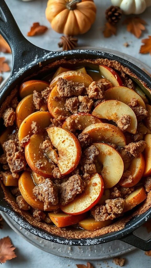 spiced apple crisp recipe