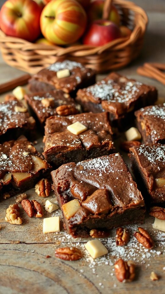 spiced apple nut brownies spiced apple nut brownies