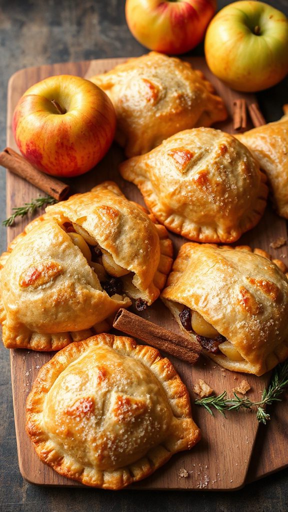 spiced apple raisin hand pies