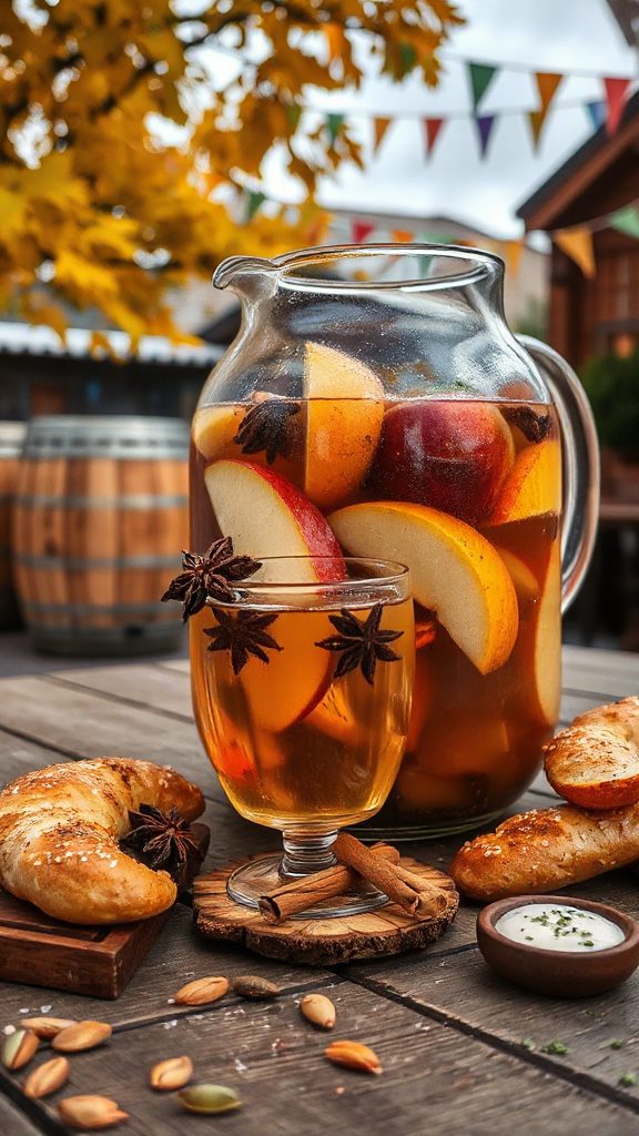 spiced autumn apple sangria