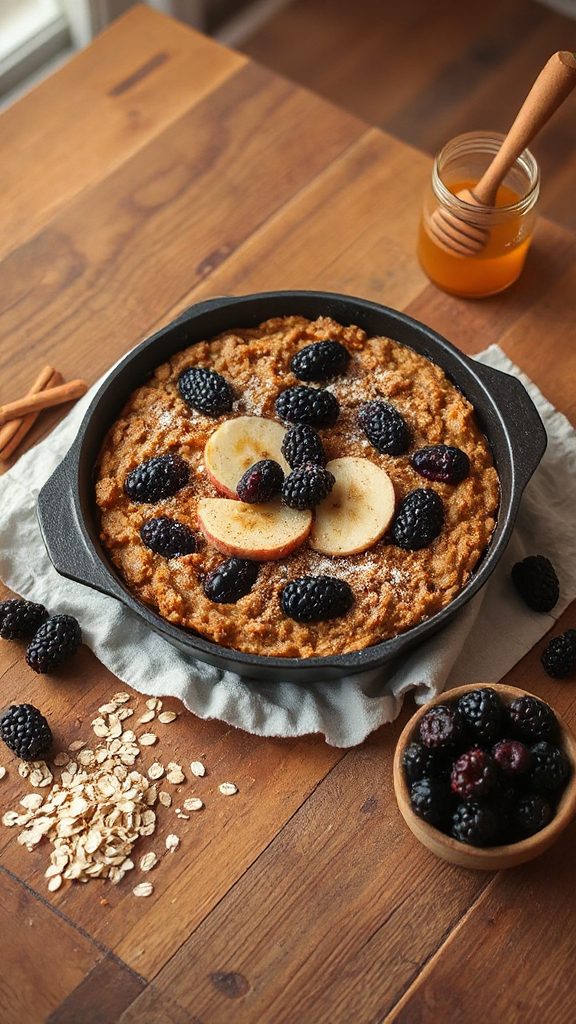 spiced blackberry baked oatmeal spiced blackberry baked oatmeal