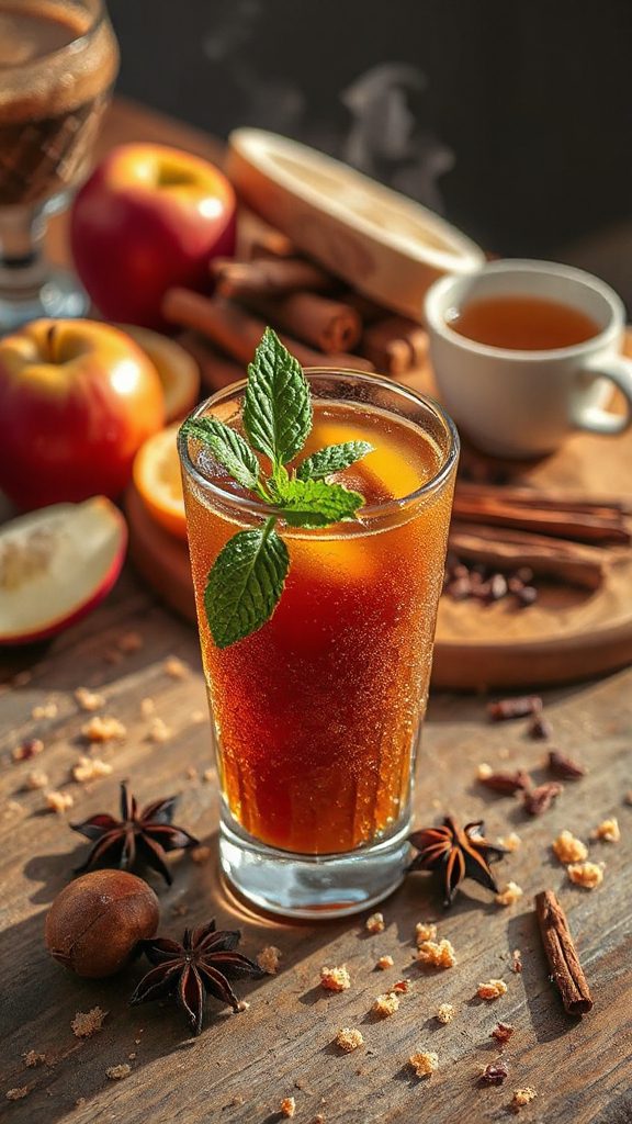 spiced bourbon chai cocktail