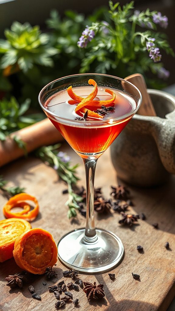 spiced carrot martini variations