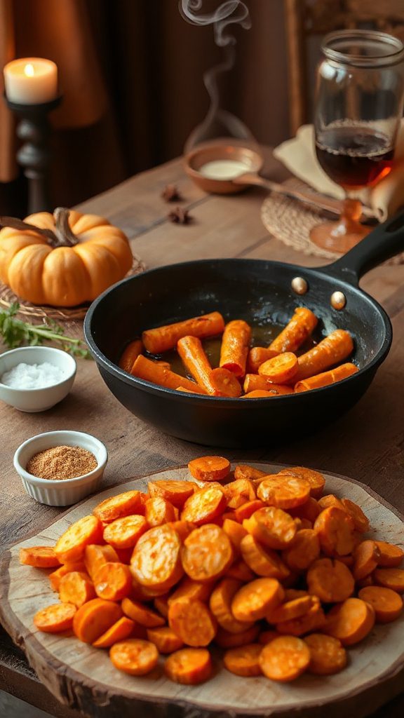 spiced carrots with honey