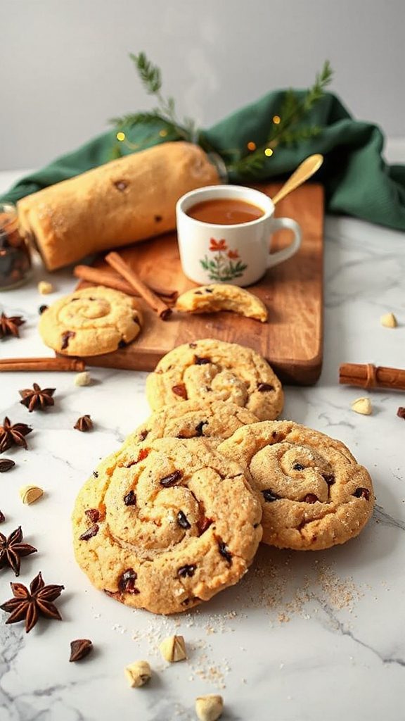 spiced chai slice and bake cookies