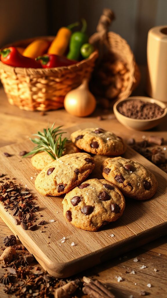 spiced chocolate chip cookies spiced chocolate chip cookies
