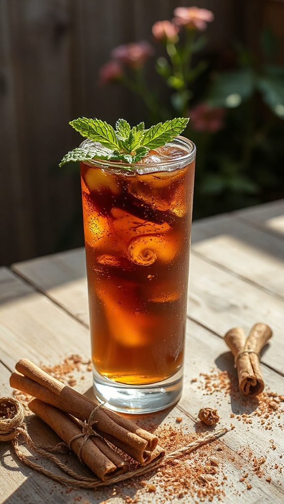 spiced chocolate tequila mojito