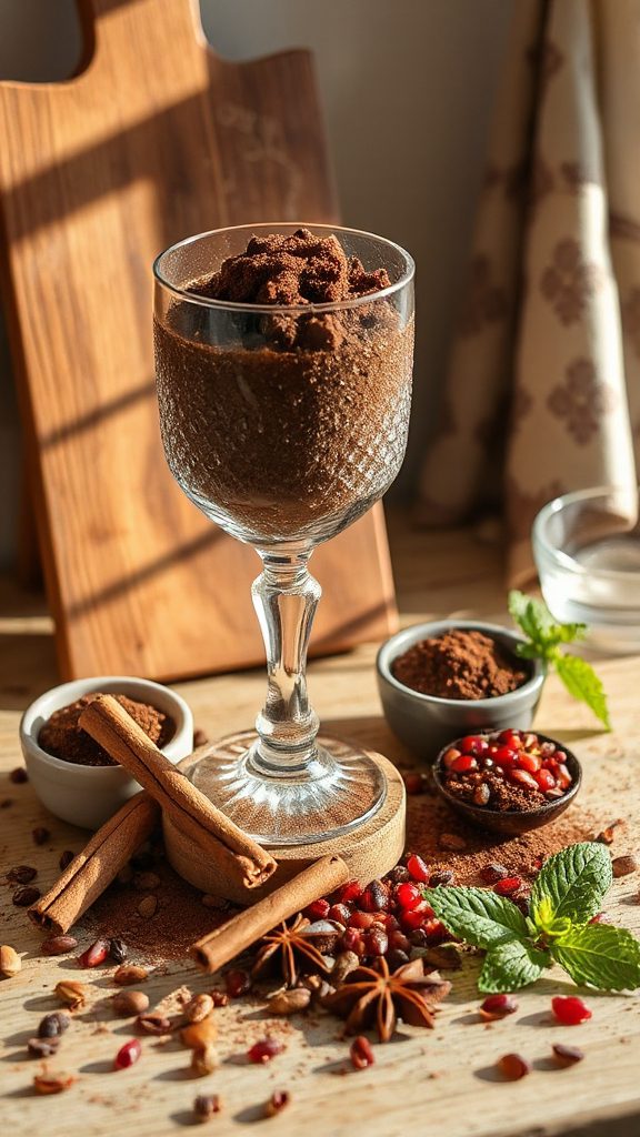 spiced coffee frozen dessert