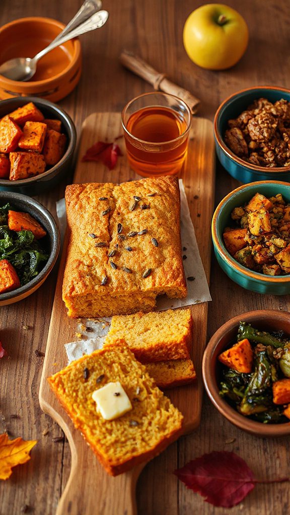 spiced cornbread with panch phoron