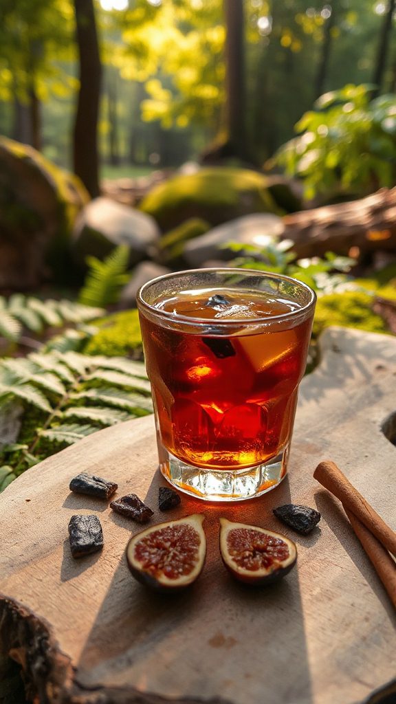 spiced fig birch bark cocktail spiced fig birch bark cocktail