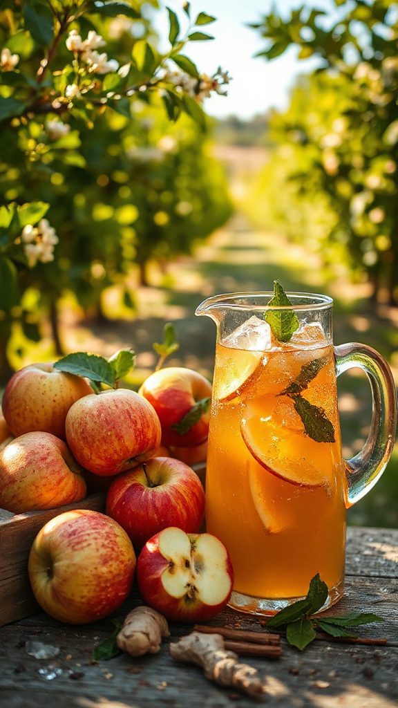 spiced invigorating apple lemonade