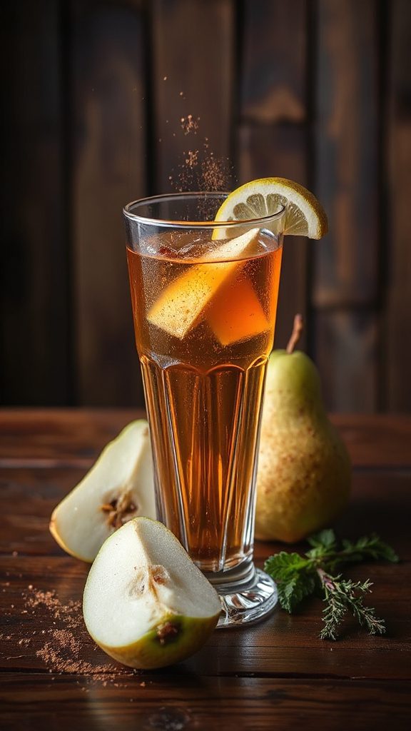 spiced kohlrabi pear cocktail spiced kohlrabi pear cocktail