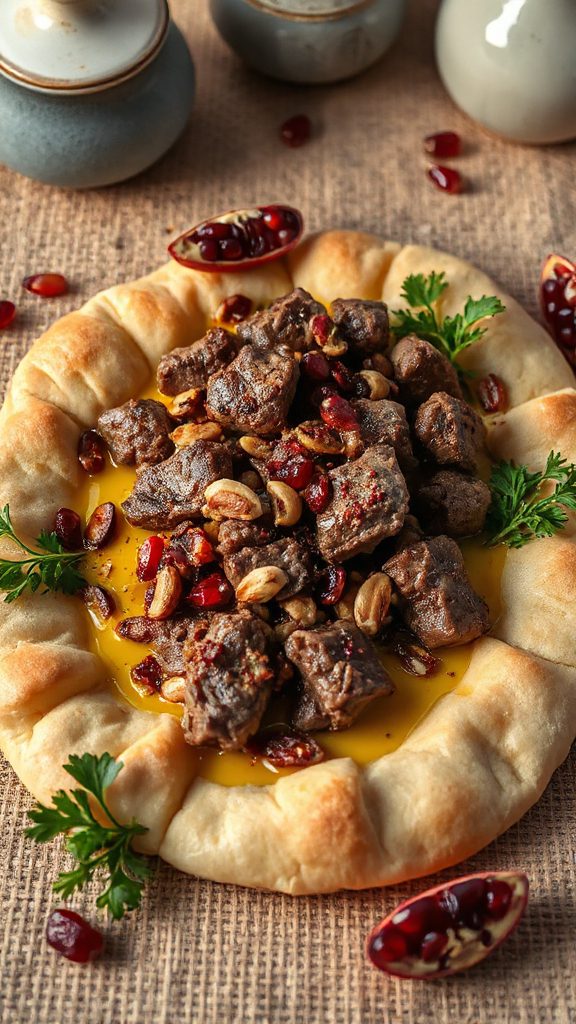 spiced lamb flatbread recipe