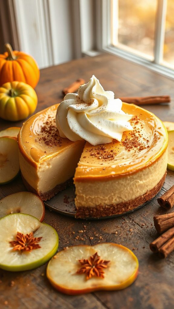 spiced maple apple cheesecake spiced maple apple cheesecake