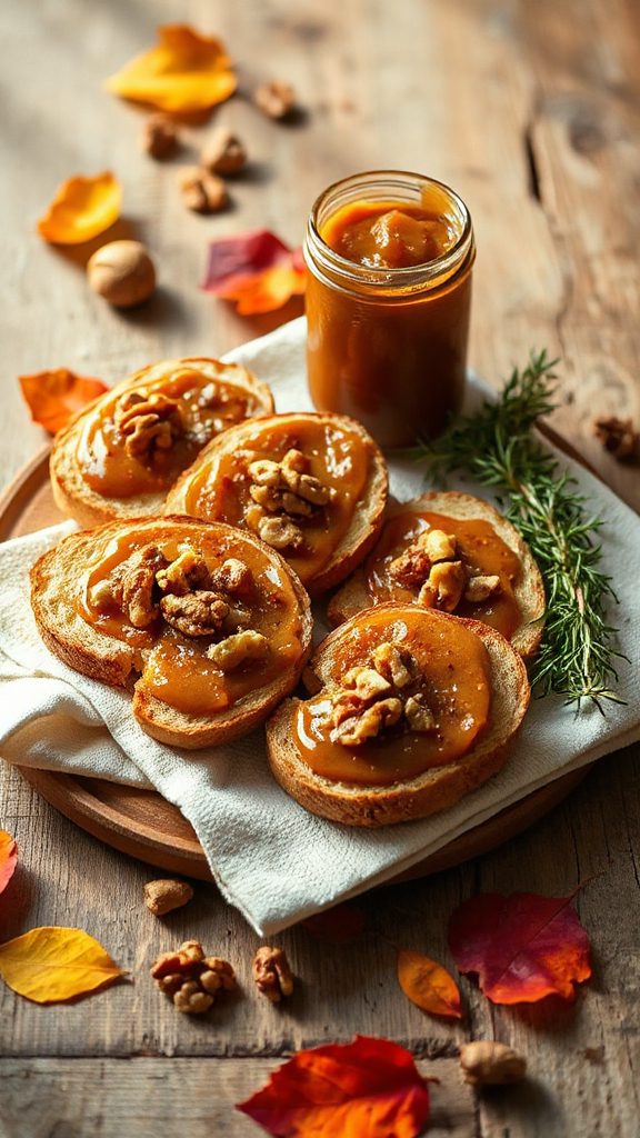 spiced maple apple toast