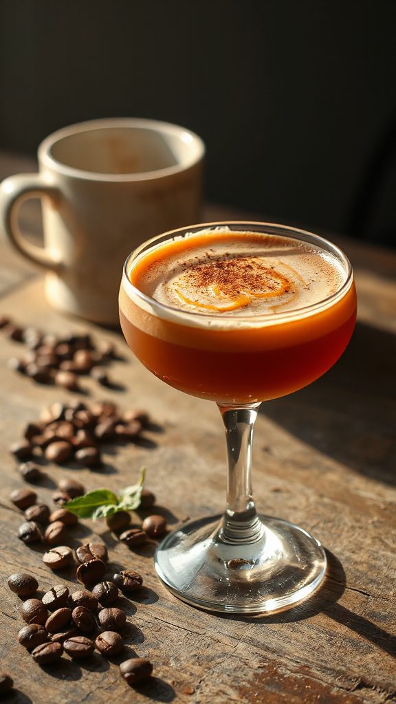 spiced maple coffee cocktail