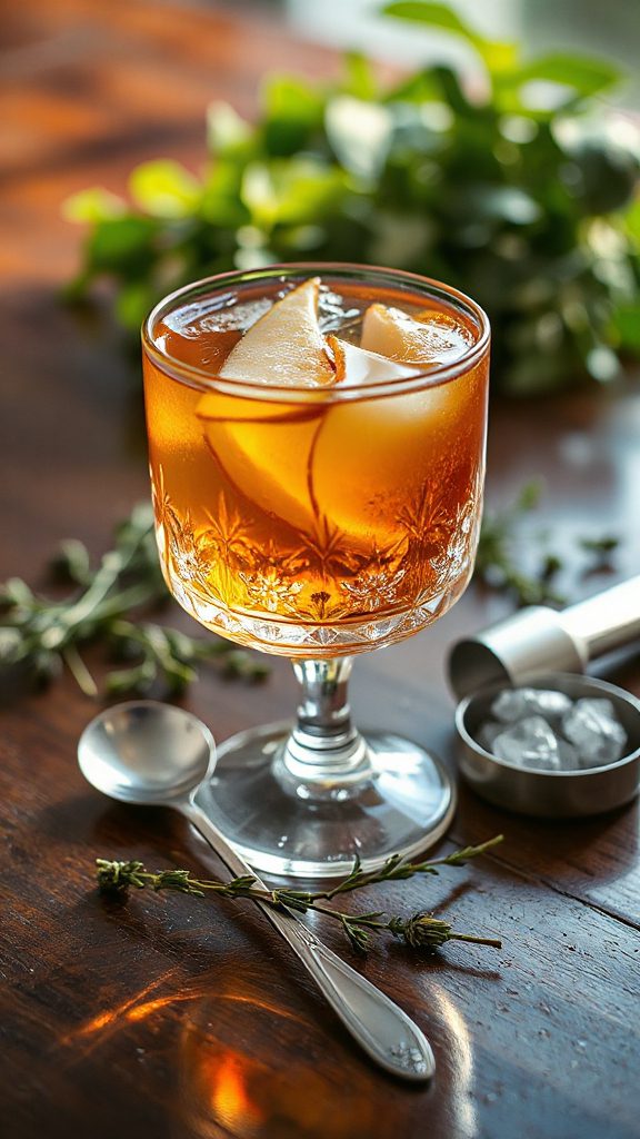 spiced pear cocktail recipe